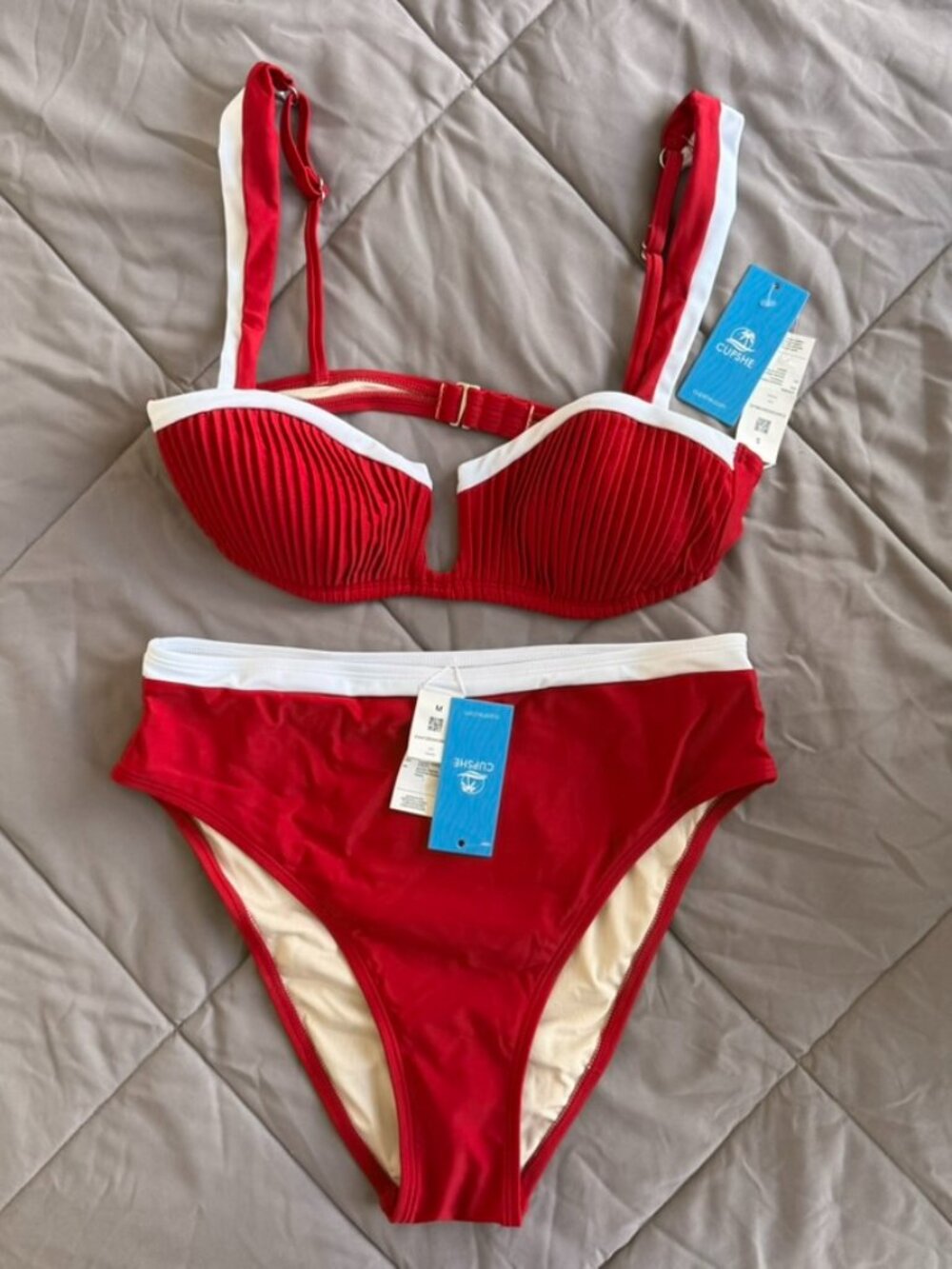 Queen of Spades Red Bikini Set | Cupshe